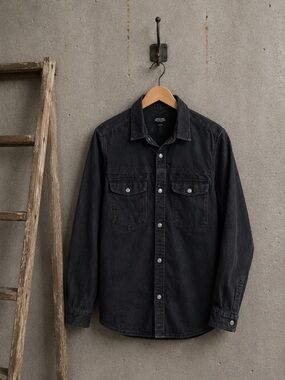 Jack & Jones Normcore Utility Shirt‎ Jacket Sz M Minimalist Overshirt.Workwear